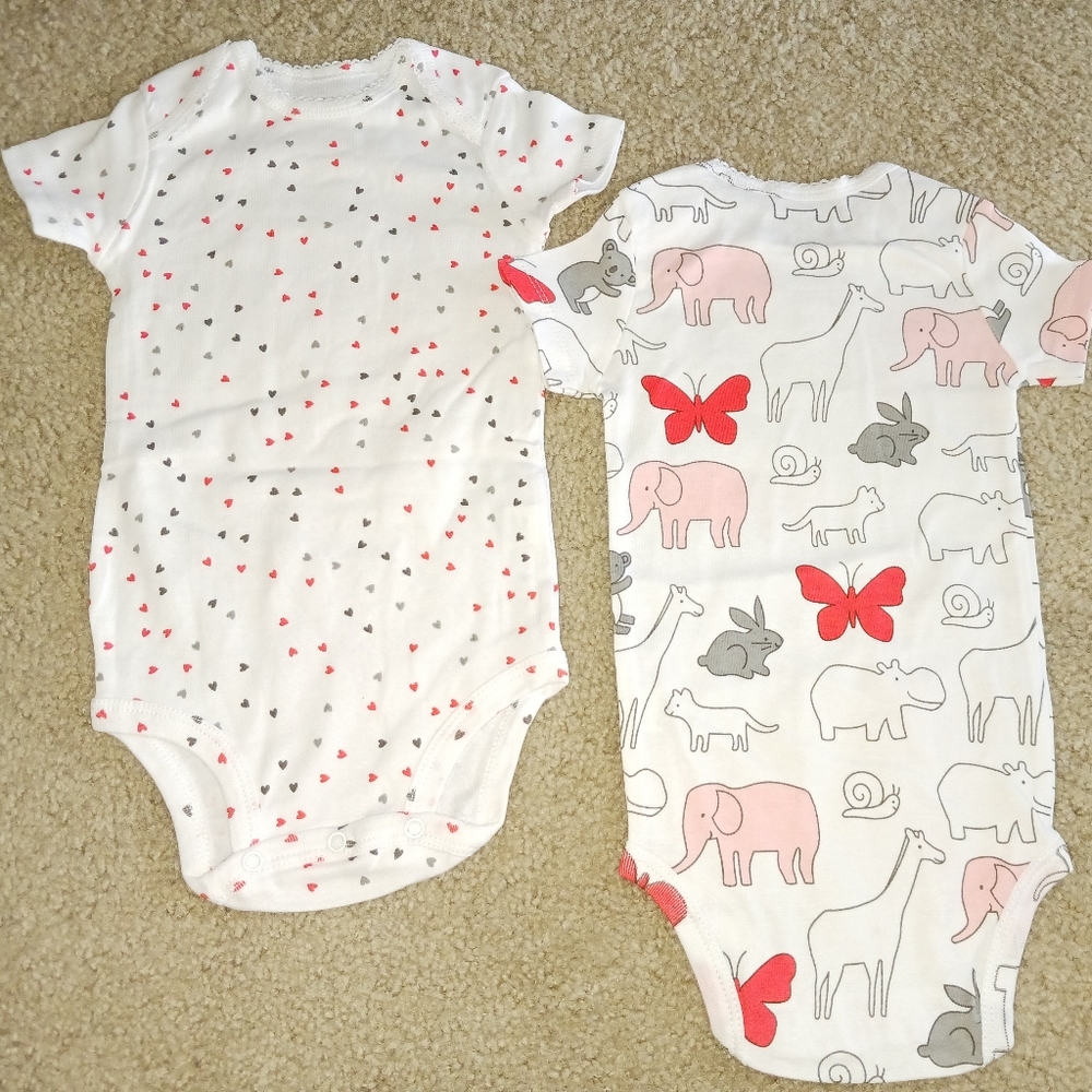 Baby Girl 2 Piece Onesie Matching Set